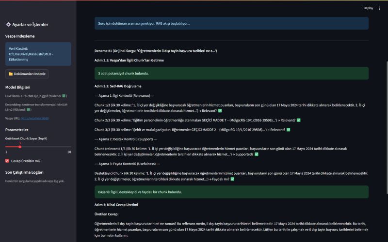 Self-RAG Agent for Secure Document Analysis